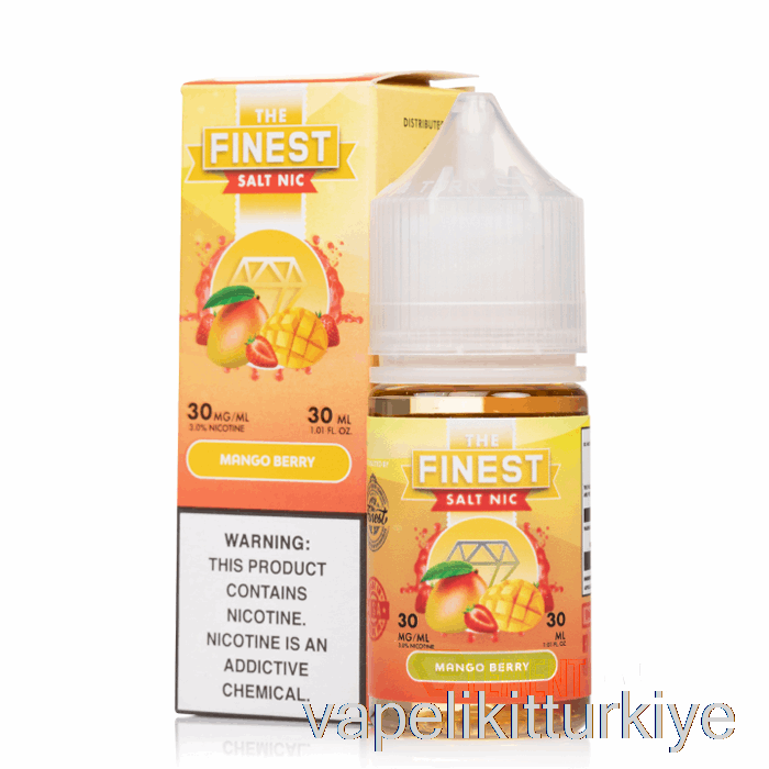 Vape Elektronik Sigara Mango Berry - En Iyi Meyve Baskısı Salt Nic - 30ml 30mg